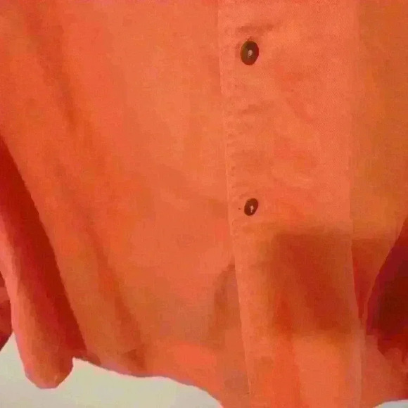 Ivy Brown Vintage Men's coral button‎ down hunting shirt Large - Picture 3 of 6